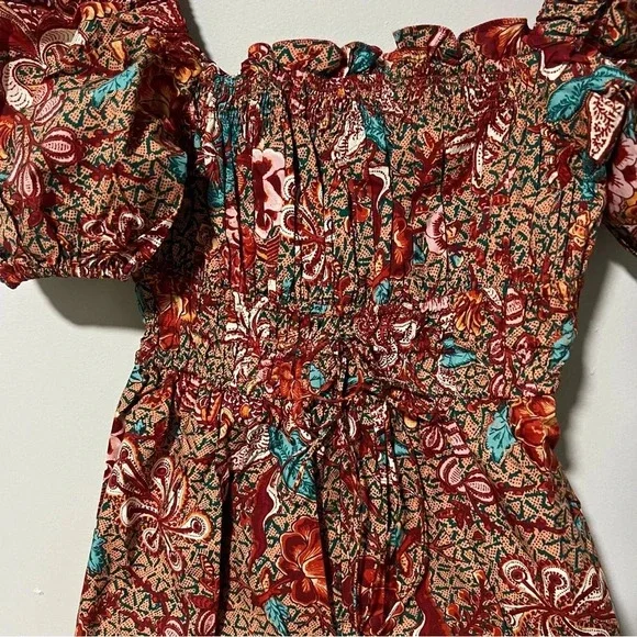 NWT Ulla Johnson Arlo 100% Cotton Poplin Romper Playsuit Size 6 - Picture 12 of 15